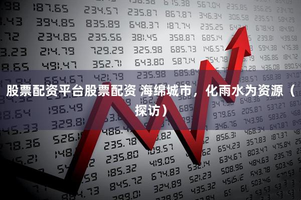 股票配资平台股票配资 海绵城市，化雨水为资源（探访）